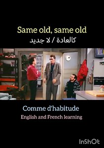6K views · 156 reactions | Same old same old.... | English and French Learning | Facebook