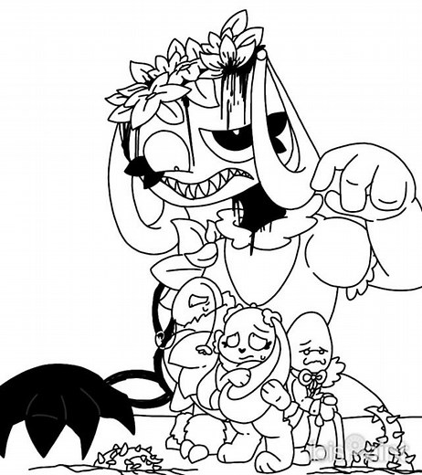 °• Drew this based on this same song (execution clap)|| ft:easter toons|| #dandysworld