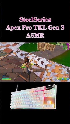【ASMR】SteelSeries Apex Pro TKL Gen 3 Fortnite Reload 240FPS/4K フォートナイト/Fortnite