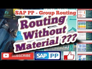 Day 52 - Can we create routing without Material number | Group Routing in SAP | SAP Routing