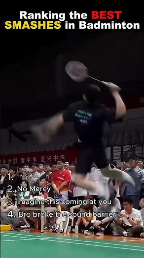 These are some of the best SMASHES in Badminton! #badminton