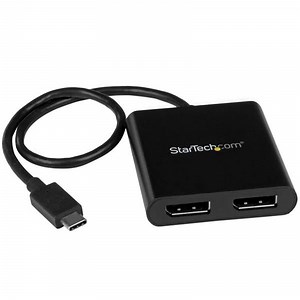 StarTech 2-Port Multi Monitor Adapter - USB-C DisplayPort Video MST Hub