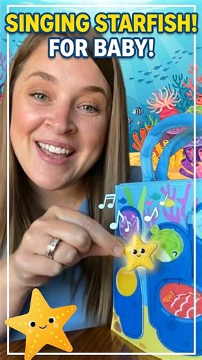 Starfish friend sings with baby #oceansong #kidssong #shorts