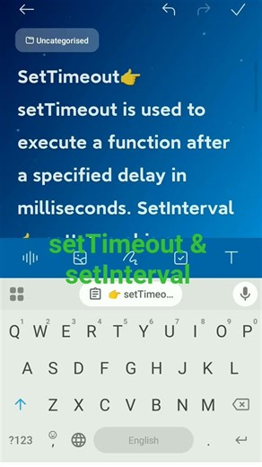 setTimeout setInterval #settimeout javascript #setinterval javascript