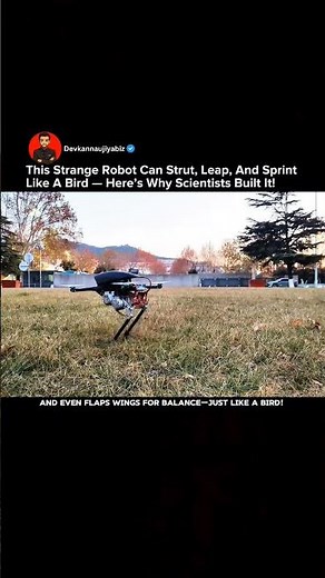 Robot Chicken 2.0? Meet KOU-III, the Hybrid Bot That Runs, Jumps & Leaps Like a Bird! #robot #shorts
