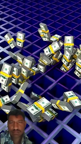 Dollars flying #3danimation #looping #roblox
