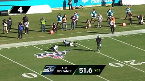 Russell Wilson's Top 5 throws by air distance yards from 2019 | Next Gen Stats