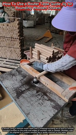 How To Use a Router Table Guide Jig for Rounding Wooden Dowels