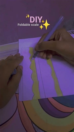 DIY foldable scale✨#DIY #shorts #ytshorts #myartsandcrafts🍁