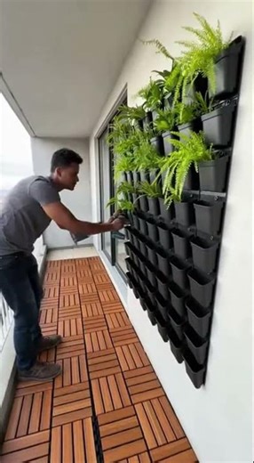 High-Rise Balcony Sky Garden Makeover | Vertical Green Wall 🌿🏙