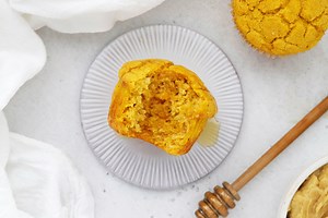 Gluten Free Pumpkin Cornbread Muffis - Perfect with Chili, Soup and Salads!
