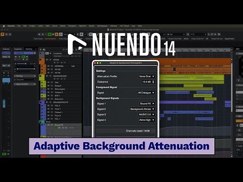 Adaptive Background Attenuation | New Features in Nuendo 14
