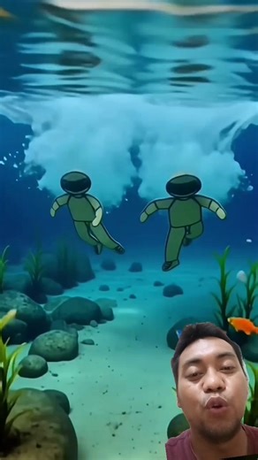 TWO PEOPLE SWIMMING #shorts #funny #cardboard #cosplay