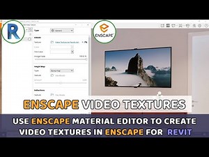 Enscape 3.1 Material Editor | How to Create Video Texture | Enscape Animated Texture