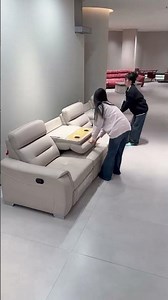 Multifunctional sofa bed that pulls out instantly transforms into a large bed, allowing you to lie