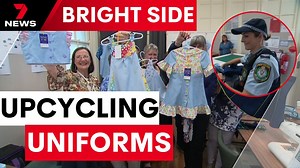 A group of volunteers with a purpose - upcycling old police uniforms into clothes for children in need. 📱Download the 7NEWS app: 7news.link/7newsapp #7NEWS | 7NEWS Sydney