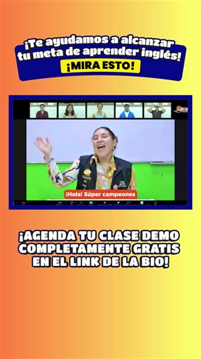 Así es 😏 Estudiando con nosotros puedes lograr tus metas de aprender inglés en tiempo récord. ❤️🔥 🔥 ¿Quieres Aprender o Perfeccionar Tu Inglés para Buscar Mejores Oportunidades? Aprender o Perfecciona Tu Inglés y Mejora tus Oportunidades Laborales, nuestra metodología ha ayudado a más de 35,200 estudiantes a ser contratados en trabajos full inglés. ¡Agenda YA! 🔴Agenda una Clase de Prueba totalmente GRATIS.🔴 ⬇Toca el Link de la Biografía ⬇ 🔥INSCRÍBETE con nuestra Super Promoción de Black En