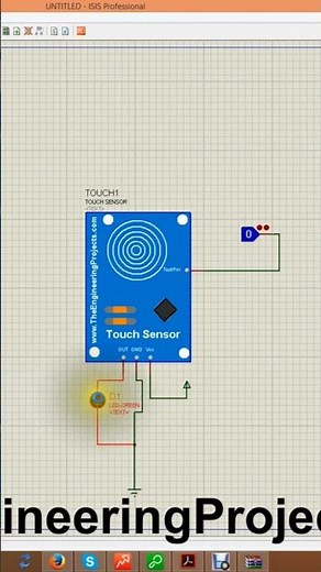 Capacitive Touch Sensor Library for Proteus
