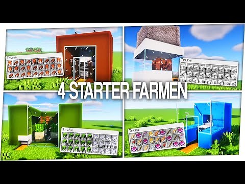 4 einfache STARTER Farmen in Minecraft 1.18 🐄
