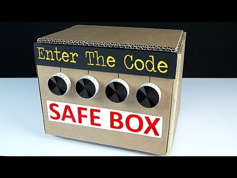 How To Make "SAFE" BOX with 4 Digit Code from Cardboard