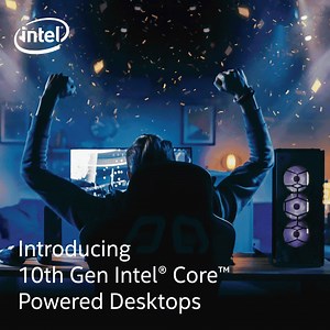 Bring stadium sized gaming home and power up your play with Intel #10thgen Desktop CPUs. Learn more: https://intel.ly/2XYMDFA | Intel