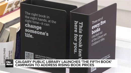 Calgary Public Library launches 'The Fifth Book' campaign to address rising book prices
