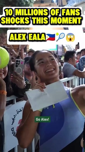 Alex Eala Make Selfie with FANS 😱 #alexeala #alexander #wta #tennisfans #indianwells #usopen #shorts