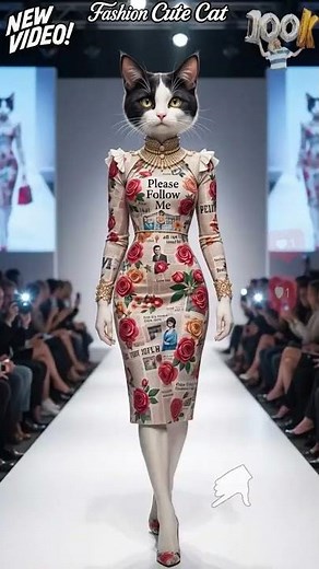 Runway Legend: Cute Cat’s First Fashion Show Goes VIRAL 😺✨