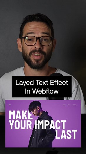 Layered Text Effect in Webflow Use this technique to give a different look to your layouts.