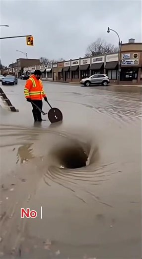 A man quiet silently performs a good deed in the pounring rain #shortvideo,#kindness,#help