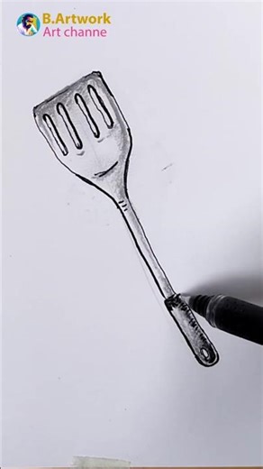 Object Drawing Spoon #drawing #art #B.artwork #Shorts