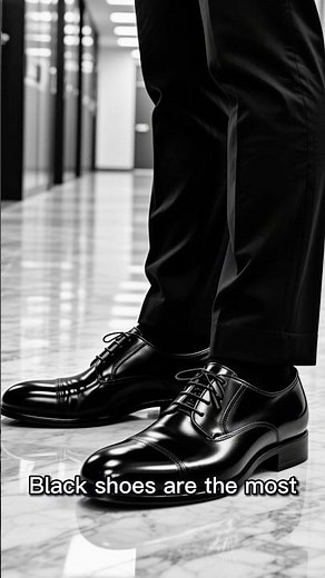 Best shoe Colors for a Black suit👌