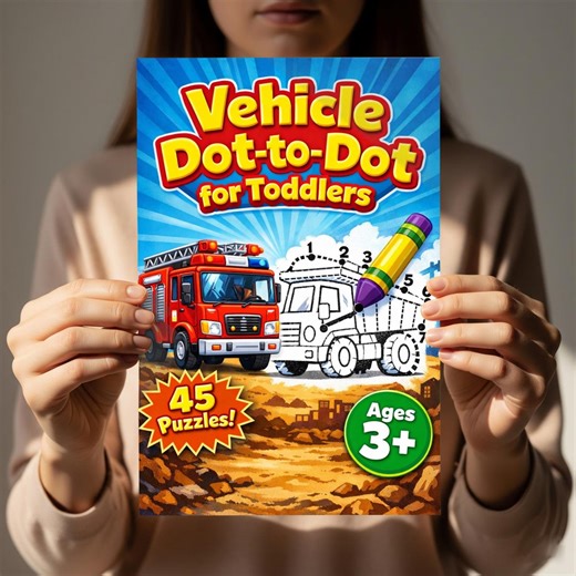 Vehicle Dot to Dot Printable | Connect the Dots PDF Workbook | Number Sequencing Activity | Preschool Car Theme | Road Trip Printables - Etsy