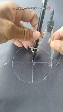 Billions of people do not know how to divide a circle into five equal parts #geometry #idea #art