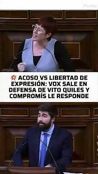 💥 HARASSMENT vs FREEDOM OF EXPRESSION: Vox defends Vito Quiles and Compromís responds