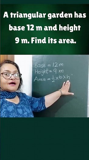 Area of Triangle - Word Problem