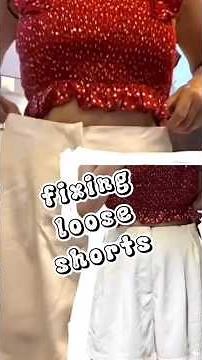Fixing My Loose Shorts | Quick DIY Alteration