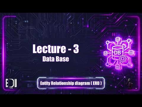 Entity Relationship diagram ERD (DB lec-3)