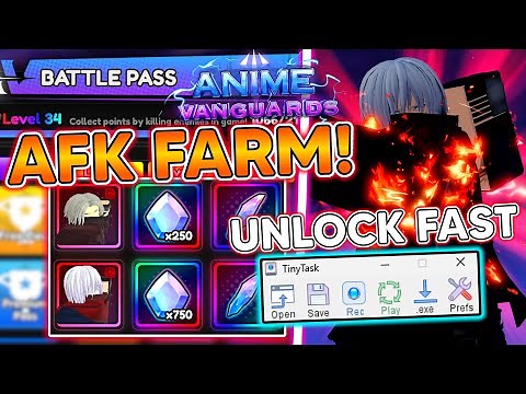 Level Up Your Battle Pass Quickly with AFK Farming! Fastest Way To Unlock BP Unit In Anime Vanguards