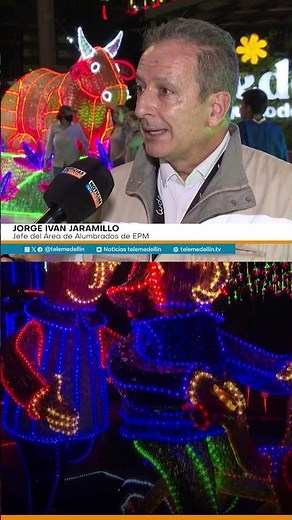 Christmas lights are switched on in Medellín