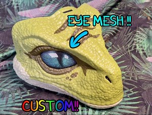 Raptor Dino Mask Eyes - Customizable! - Etsy Australia