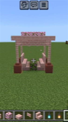 Minecraft Cherry Gazebo || Royal Gaming #shortsfeed #shortsvideo