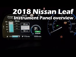 40kWh Nissan Leaf - Instrument Panel overview