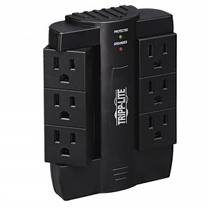 Tripp Lite SWIVEL6 Black 6 Swivel Outlet Direct Plug-In Surge Suppressor, 1500 Joules