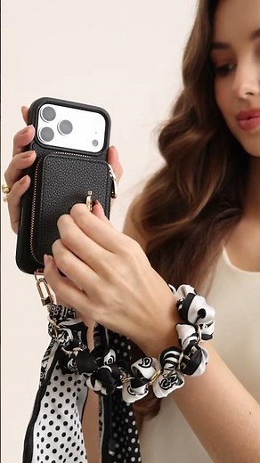 Charming Silk Wristlet to Match Your Phone Case 💗 | Elegant Wallet Phone Case #iphone17promax