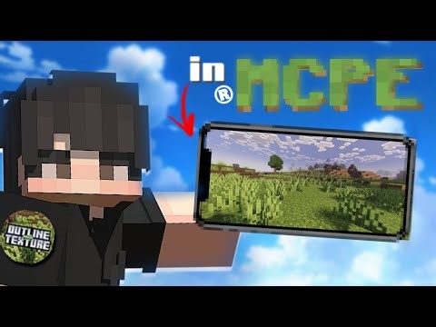 How To Download Outline Texture Pack || Best texture pack for MCPE 