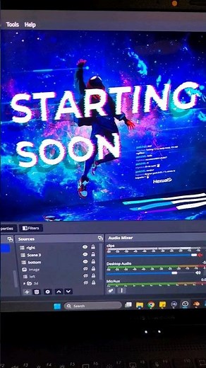 "3D" overlay in OBS Studio #obsstudio #twitchtips #obsstudiotutorial