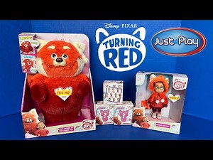 Toy Unboxing: "Turning Red" Animated Plush, Doll, and Mystery Figures from Just Play