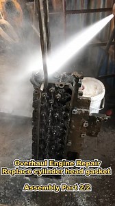 Overhaul Engine Repair, Replace cylinder head gasket, Assembly Part 2/2 #mechanic #mechanicsteve #automobile #automechanic #engine | Mechanic Steve
