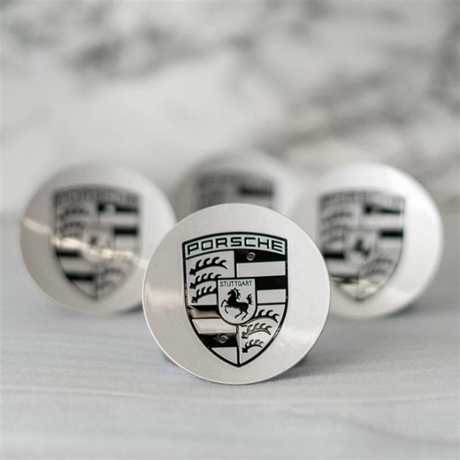 Wheel Center Caps for Porsche : Gray OEM Style, 76mm (set of 4) - Etsy